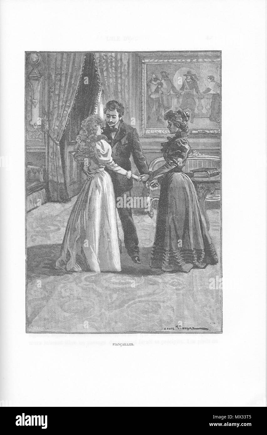 303 Ivoi-CorsaireTriplex-Partie2-chap12-illus-Fiançailles Foto Stock