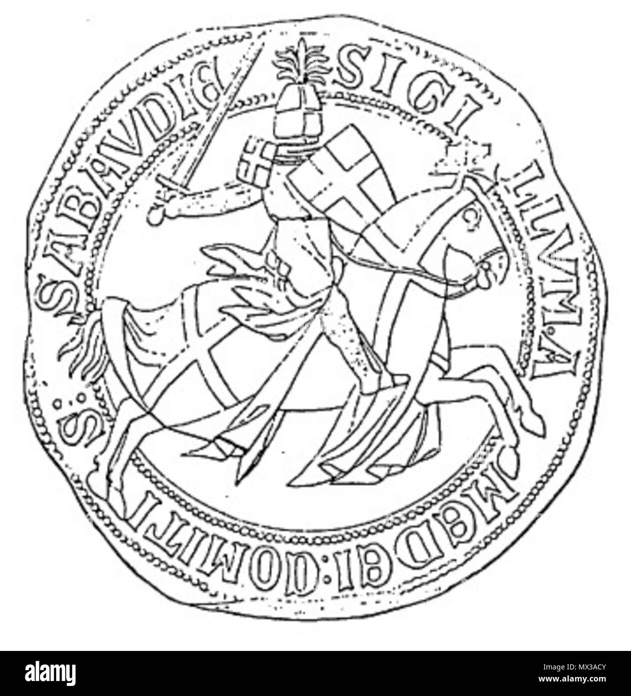 . Inglese: Amadeus V, Conte di Savoia . Data sconosciuta. Unknown 41 Amadeus5 Foto Stock