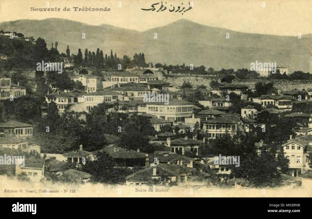 . Inglese: cartolina da Osman Nuri dotate di Molos a Trabzon, Turchia. Il 3 luglio 2014, 19:42:12. Osman Nuri 581 Suite de Molos, Trebizonde Foto Stock