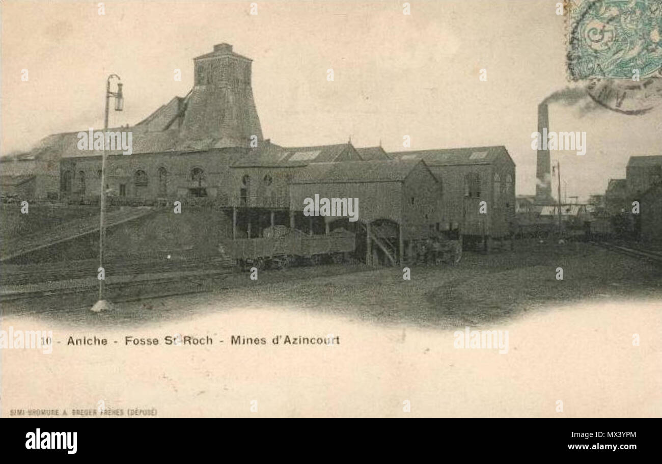 . Français : Fossato St Roch - Miniere d' Azincourt Près d'Aniche . Il 14 aprile 2010. Breger Frères 47 Aniche fosse St Roch - Miniere d' Azincourt 10 Foto Stock