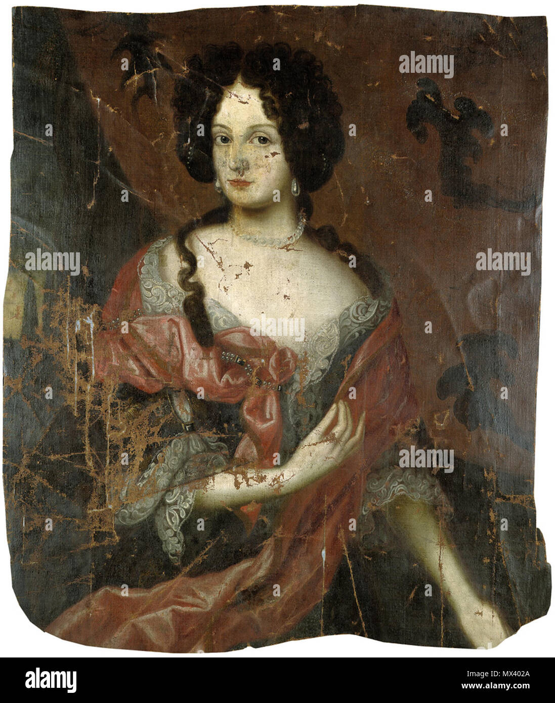 . Bildnis Anna Edvige Sophie von Steinberg (1665-1721). Öl auf Leinwand. 96 x 80 cm. circa 1700. Inglese: vedere il campo descrizione 47 Anna Edvige von Steinberg Foto Stock