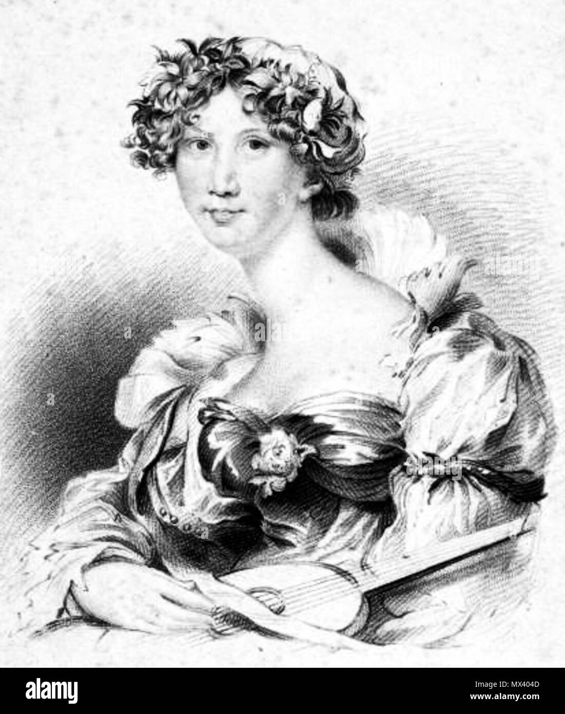 . Inglese: romanziere inglese Anna Maria Porter (1780-1832). 1823. J. Thomson 47 Anna Maria Porter Foto Stock