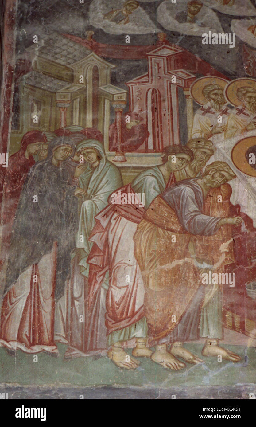 227 affreschi della chiesa della Presentazione della Vergine Maria in Kucevište 064 Foto Stock