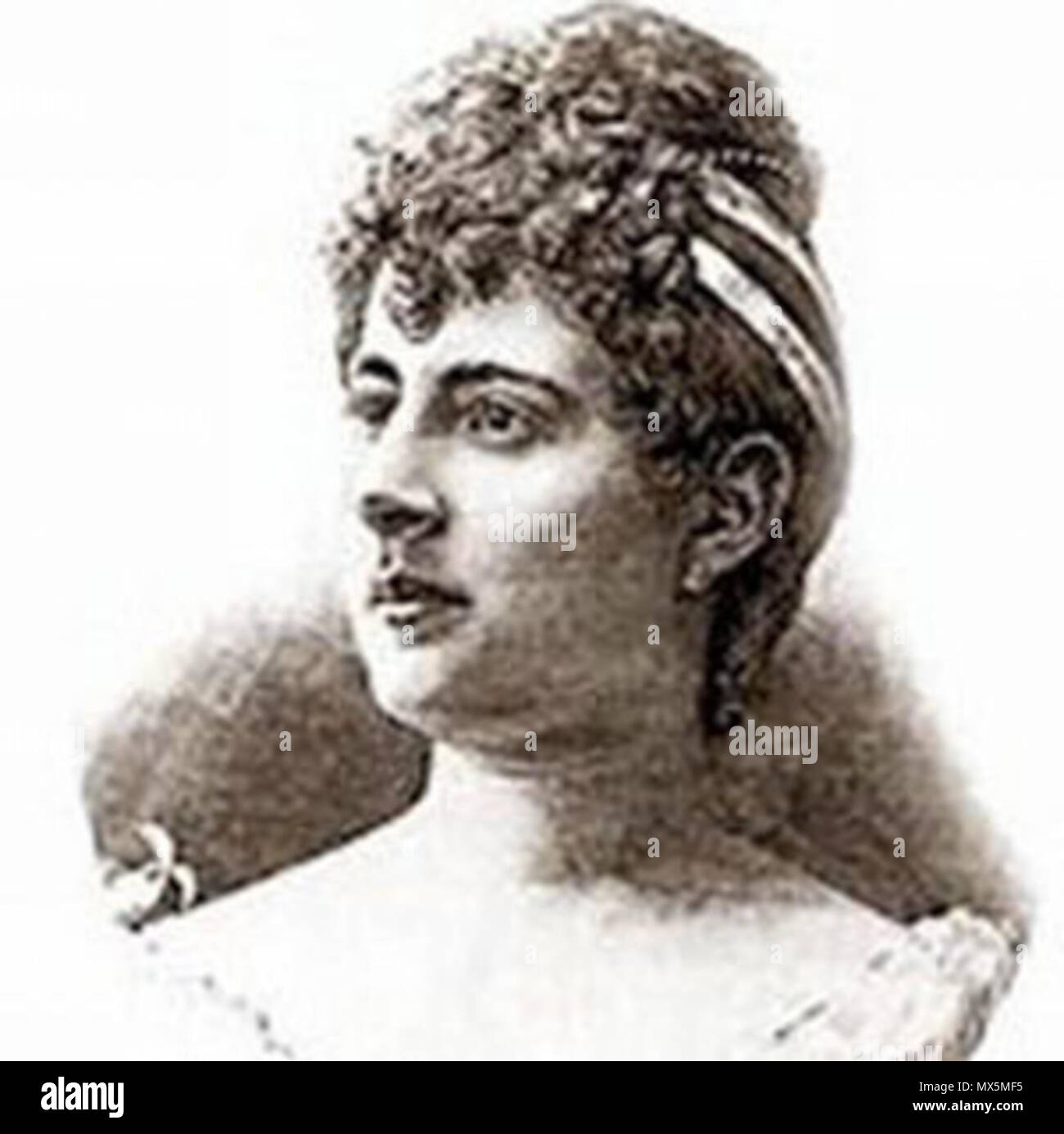 . Inglese: 18 anni di Bertha Soucaret, una ragazza creola dalla Guadalupa che ha vinto il Concours de Beauté, il primo concorso di bellezza in tutto il mondo, tenutosi a Spa in Belgio il 19 settembre 1888 e ha vinto il primo premio di 5.000 franchi. Deutsch: Die 18jährige Bertha Soucare, eine Kreolin von Guadalupa, die den Concours de Beauté, den ersten Schönheitswettbewerb der Welt, abgehalten am 19. Settembre 1988 im belgischen Spa und damit 5000 Franc gewann. circa 1888. Unknown 82 Bertha Soucaret Foto Stock