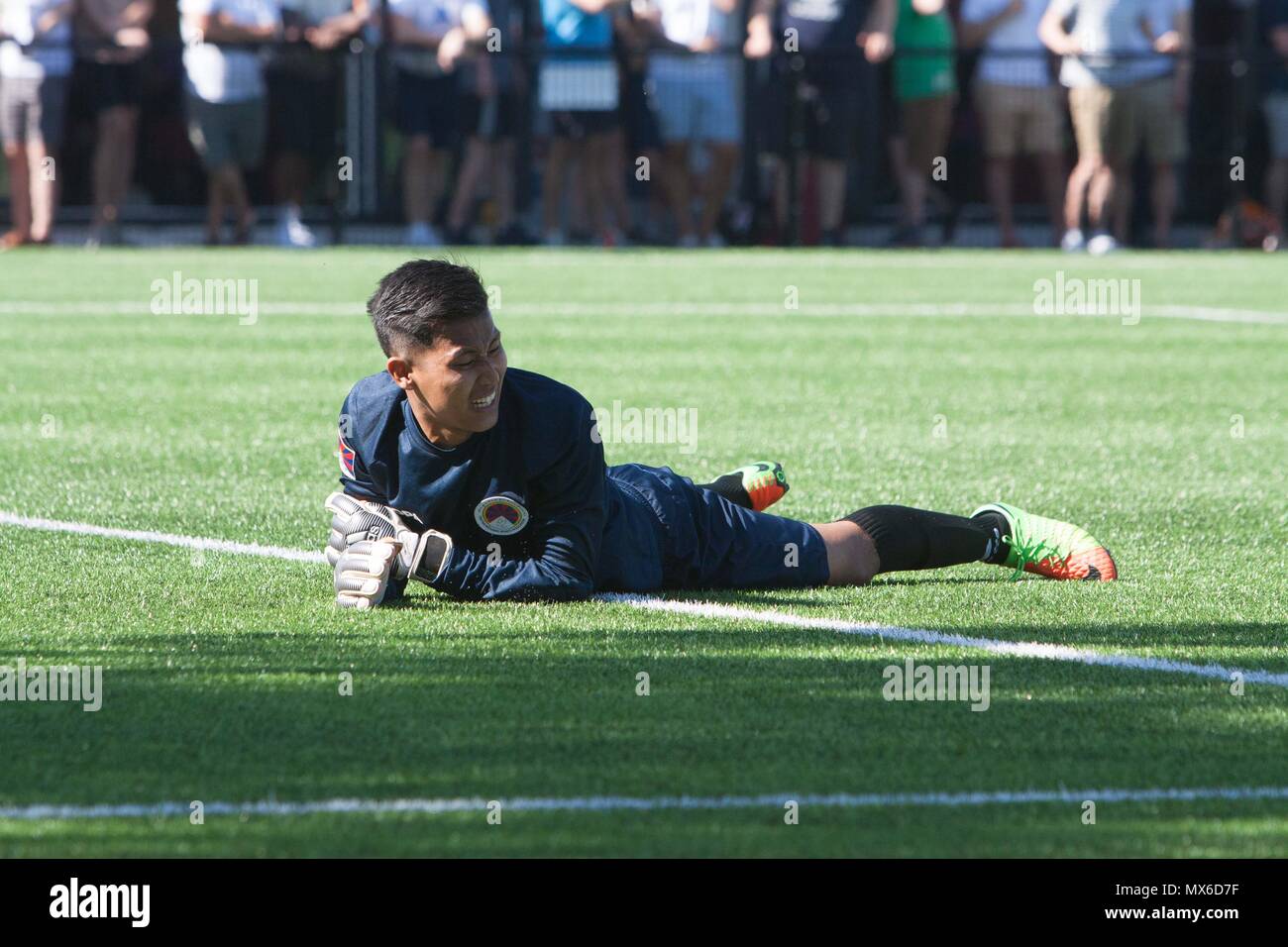 Bracknell, Regno Unito. 3 Giugno 2018: Bracknell, Regno Unito - Karpatalya v Tibet nell'CONIFA 2018 Football World Cup a Bracknell Town FC. Karpatalya ha vinto 5-1. Credito: Andrew Spiers/Alamy Live News Foto Stock