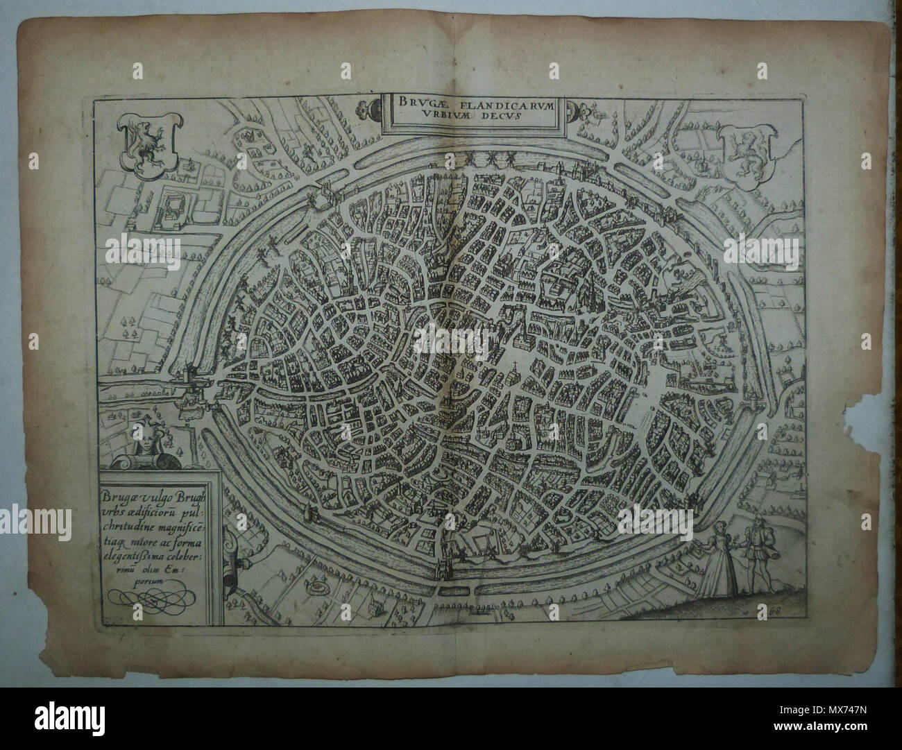 . Inglese: Bruges dal Guiccardini, ter . 22 Gennaio 2013 11:10:13. Lodovico Guicciardini (Firenze, 19 agosto 1521-Anversa, 22 marzo 1589) 102 Bruges dal Guiccardini, ter Foto Stock