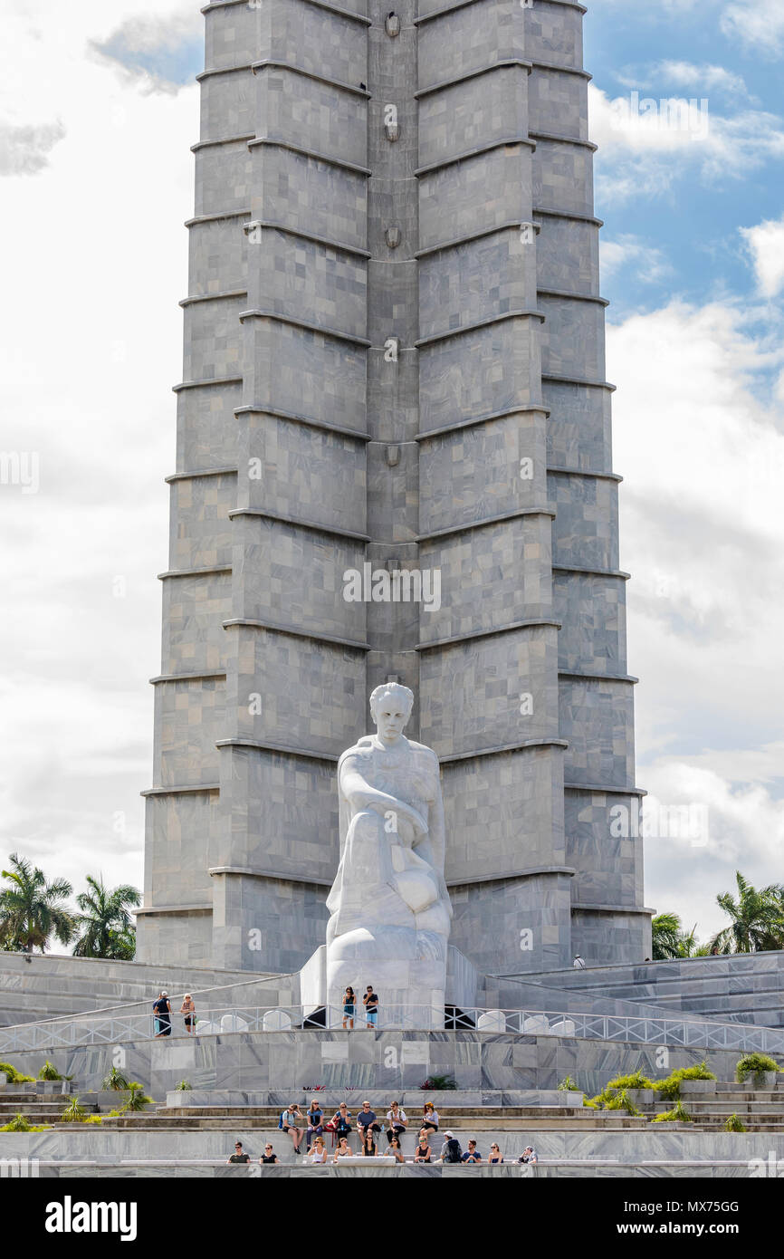 José Martí Memorial nella Plaza de la Revolución, Havana, Cuba Foto Stock