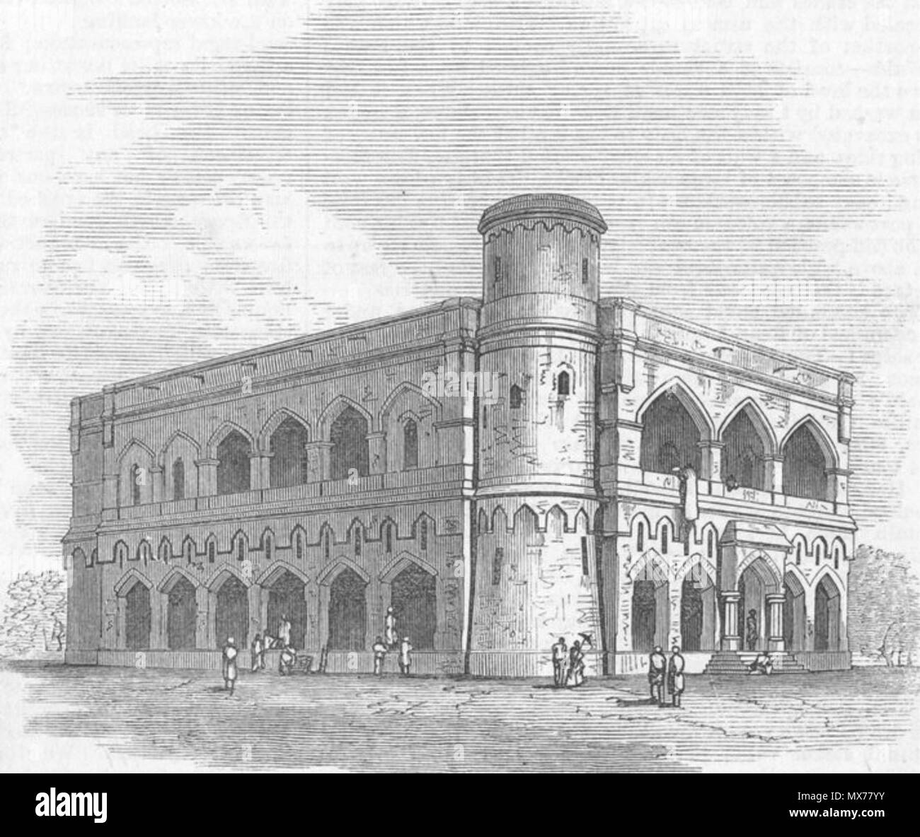 . Inglese: "Volgare cristiana della società istituto di formazione a Umritsur,' Illustrated London News, 1872 Fonte: ebay, agosto 2009 . 1872. Illustrated London News 129 volgare cristiana della società istituto di formazione a Umritsur Foto Stock