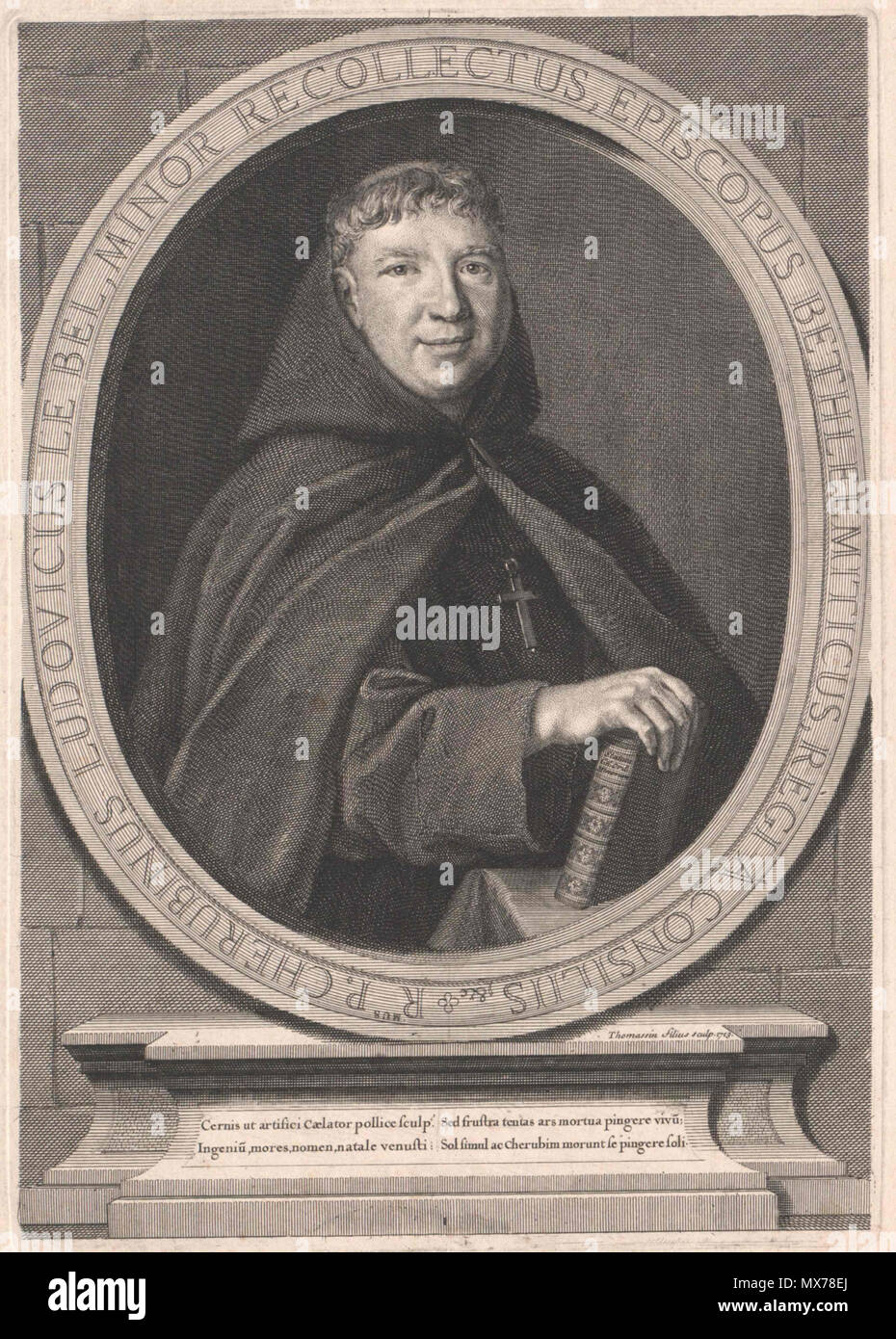 131 Chérubin-Louis Le Bel, Frère Mineur Récollet, évêque de Bethléem (1701-1738) Foto Stock