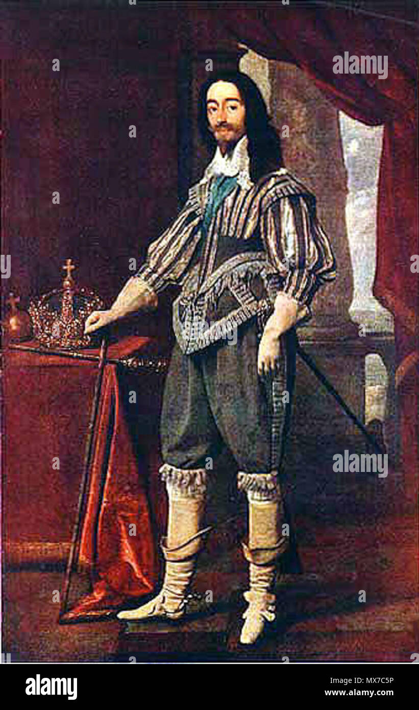 . Charles I., re d'Inghilterra 1625-1649 . 1631 152 Daniel-Mytens-Charles-I 1625-1649 Foto Stock