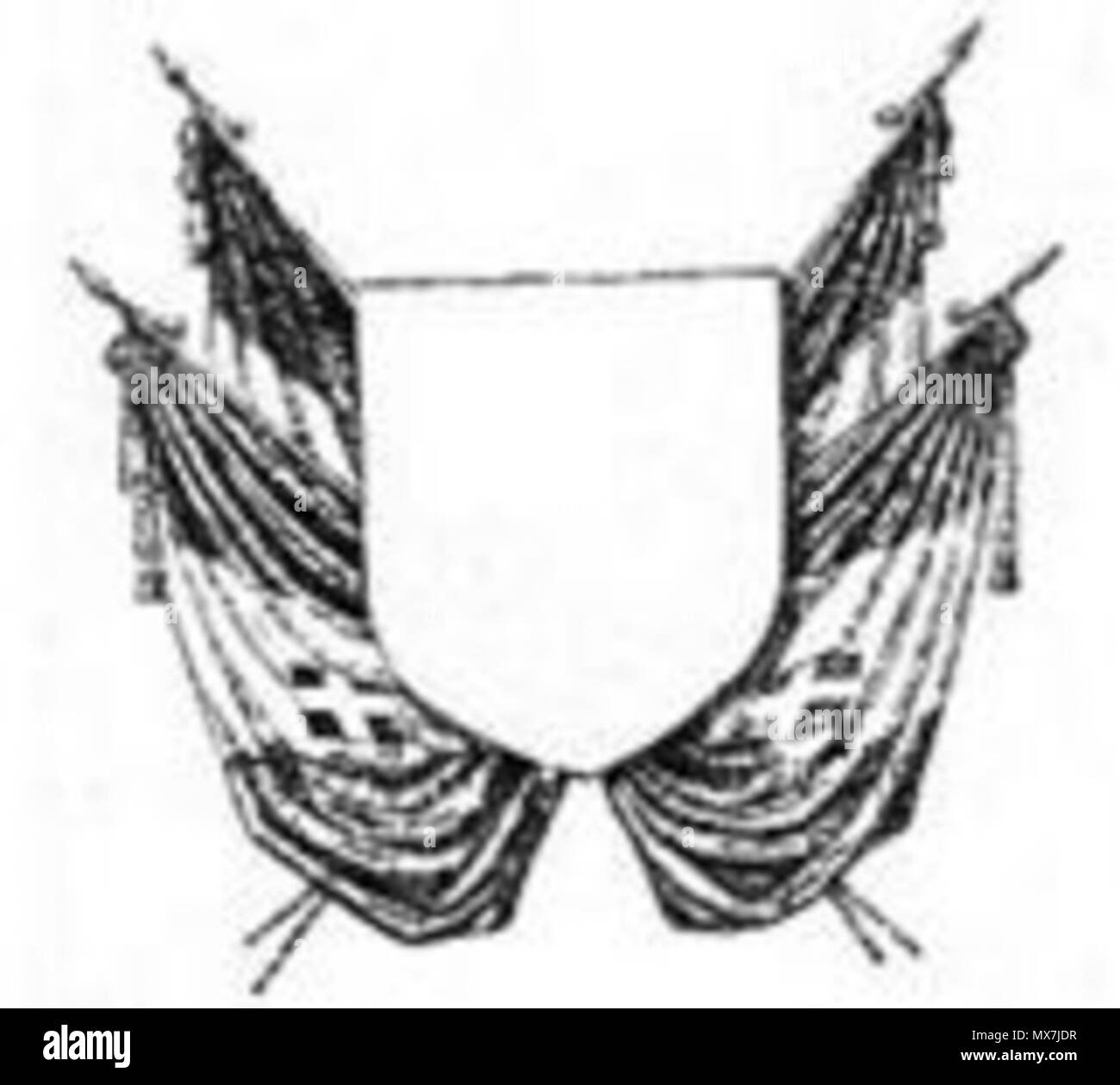 165 distinzione di dignità degli ufficiali generali di Terra - Tenenti Generali (1905-1943) e Generali d'Armata (1943-1946) e Generali designati d'Armata (1943-1946) e Comandante Generale della M.V.S.N. (1943-1943) Foto Stock