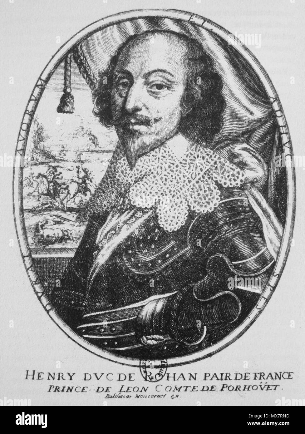 . Inglese: Henri Duc de Rohan . Il XVII secolo. Anonimo, xvii secolo 272 Henri Duc de Rohan Foto Stock