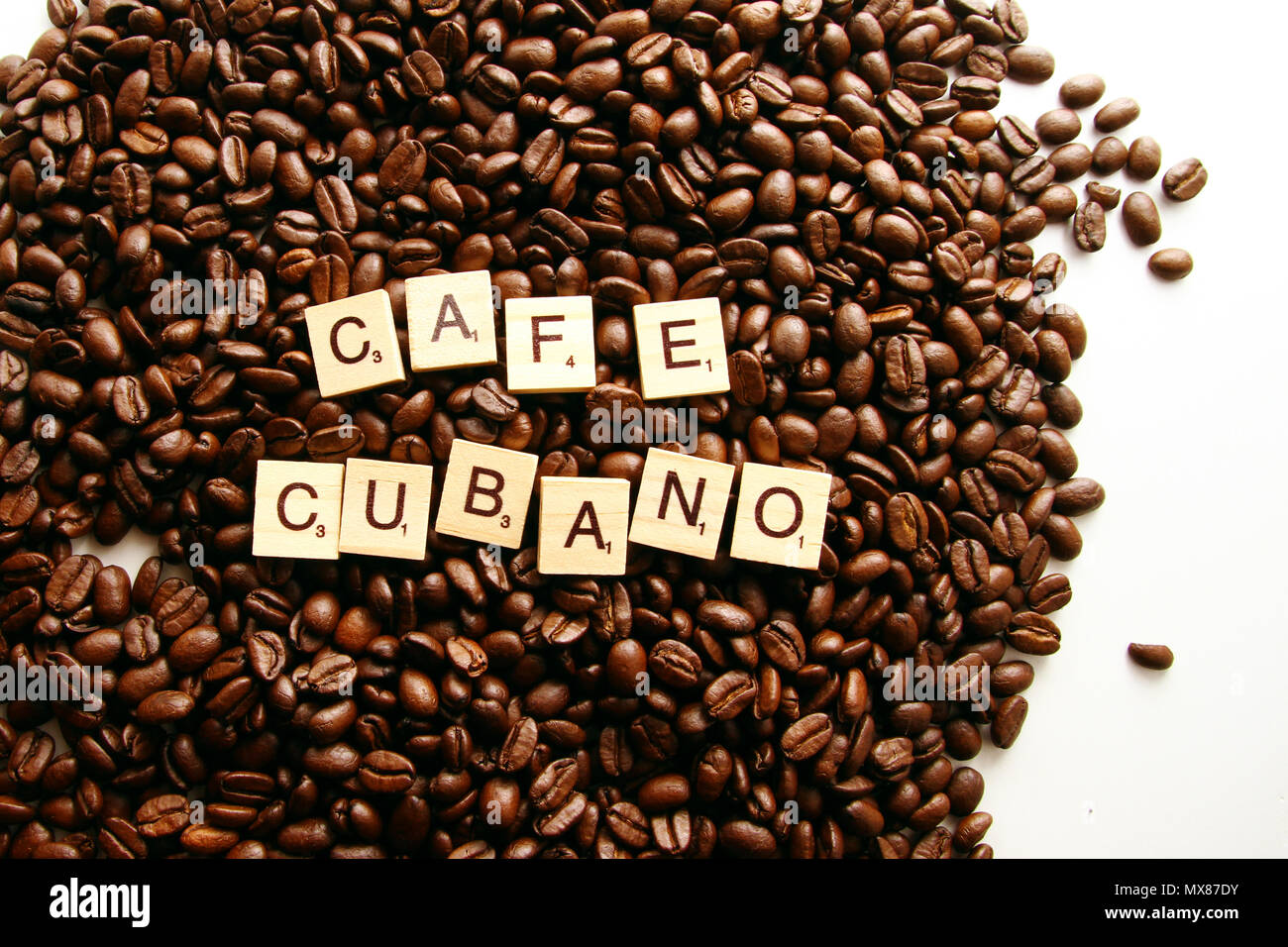 I chicchi di caffè come sfondo Foto Stock