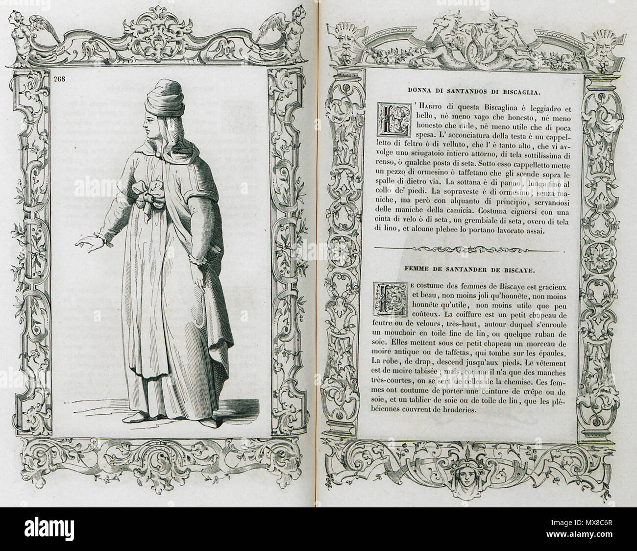 . Inglese: Cesare Vecellio. Costumi anciens et modernes Habiti antichi et moderni di tutto il mondo di Cesare Vecellio, Parigi, Firmin Didot Frères Fils & Cie, M.DCCC.LIX (1859-60) . 1860. Cesare Vecellio (1530-1601) nomi alternativi Cesare Vecellio di Tiziano; Cesare Vecelli; Cesare Vecellius Descrizione italiano pittore e incisore, Data di nascita e morte 1521 2 marzo 1601 Luogo di nascita e morte di Pieve di Cadore Venezia sede di lavoro Venezia, Augsburg competente controllo : Q549400 VIAF: 17378621 ISNI: 0000 0001 2122 5258 ULAN: 500018010 LCCN: N85049158 GND: 121652424 WorldCat 168 Donna Foto Stock