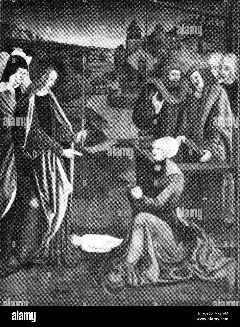 . Deutsch: altare in der Kirche zum Heiligen Kreuz, Sankt Peter und Genovefa in Ellhofen. Außenseite, links unten inglese: altare nella chiesa di Santa Croce, San Pietro e Genovefa in Ellhofen, Germania. Al di fuori, in basso a sinistra . Il 20 settembre 2006 (originale data di caricamento). L'originale uploader è stata Messina a Wikipedia in tedesco 185 Ellhofen altare Aussenlinks unten Foto Stock