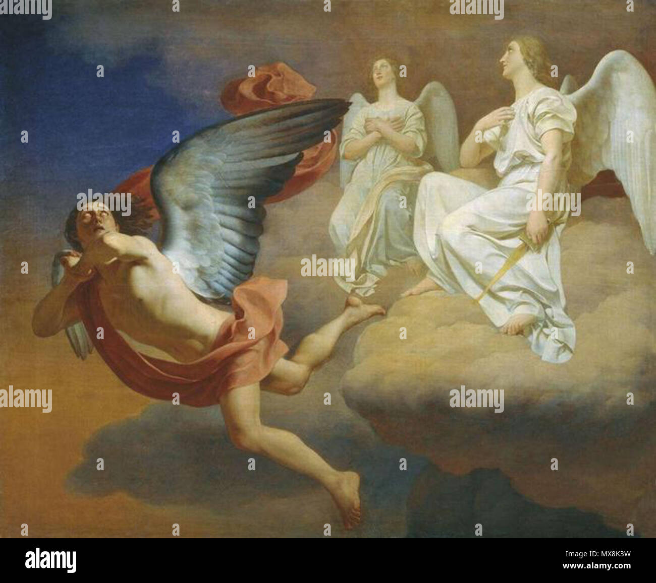 . Русский: Завьялов Федор Семенович. Аббадона и ангелы. Inglese: Abaddon e angeli di F.Zavialov . 18 o 19 secolo. Fedor Zavialov 204 Fedor Zavialov 001 Foto Stock