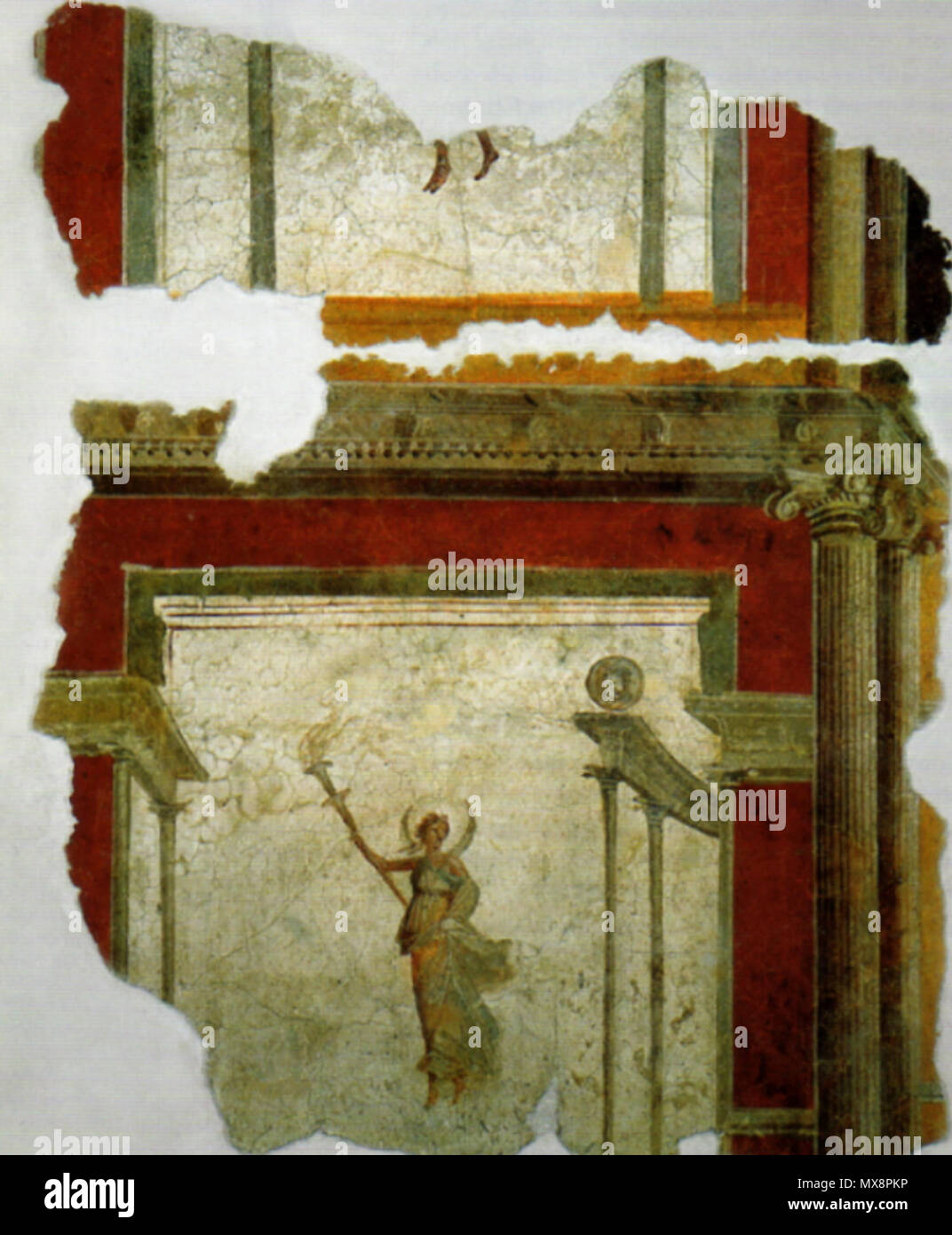 . Fresko, Rom, Gebäude unter S. Crisogono (Piazza Sonnino), Musei Comunali . Iii secolo D.C. Sconosciuto 222 Fresco-Rom-Piazza-Sonnino Foto Stock