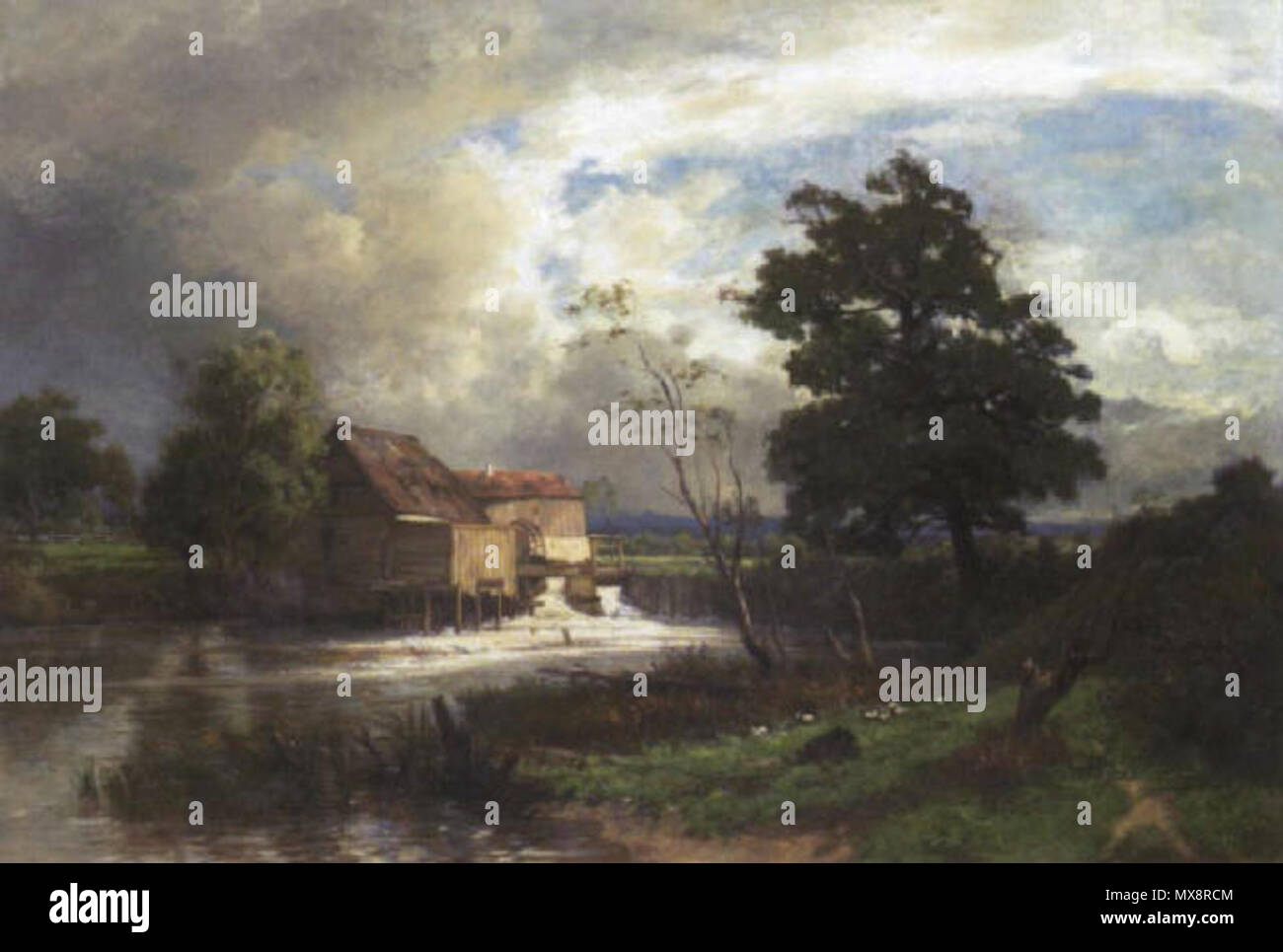 . Mühle am Fluss . Otto Frölicher 230 Froelicher muehle Foto Stock