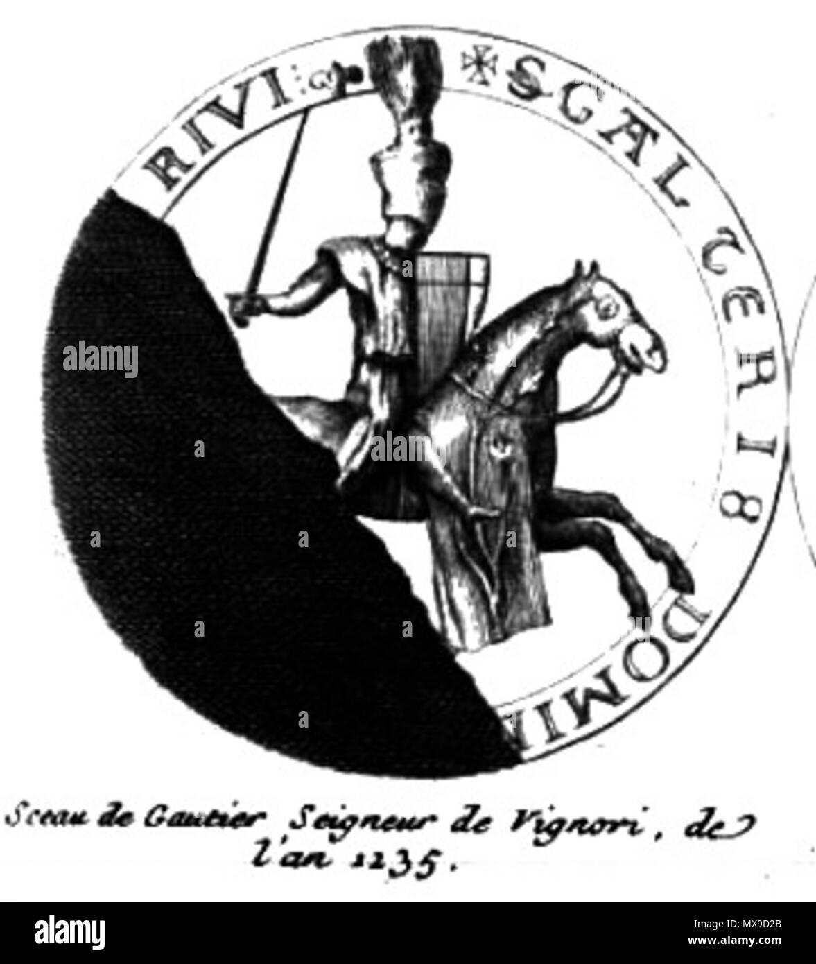 . Čeština: Gautier I de Vignory († 1235 cca) . 6 novembre 2011. Urbain Plancher 236 Gautier de Vignory Foto Stock