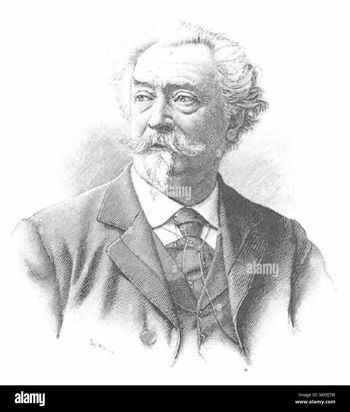 . Français : Portrait du sculpteur français Henri Allouard (1844-1929) . 1903. dessinateur inconnu 272 Henri Allouard Foto Stock
