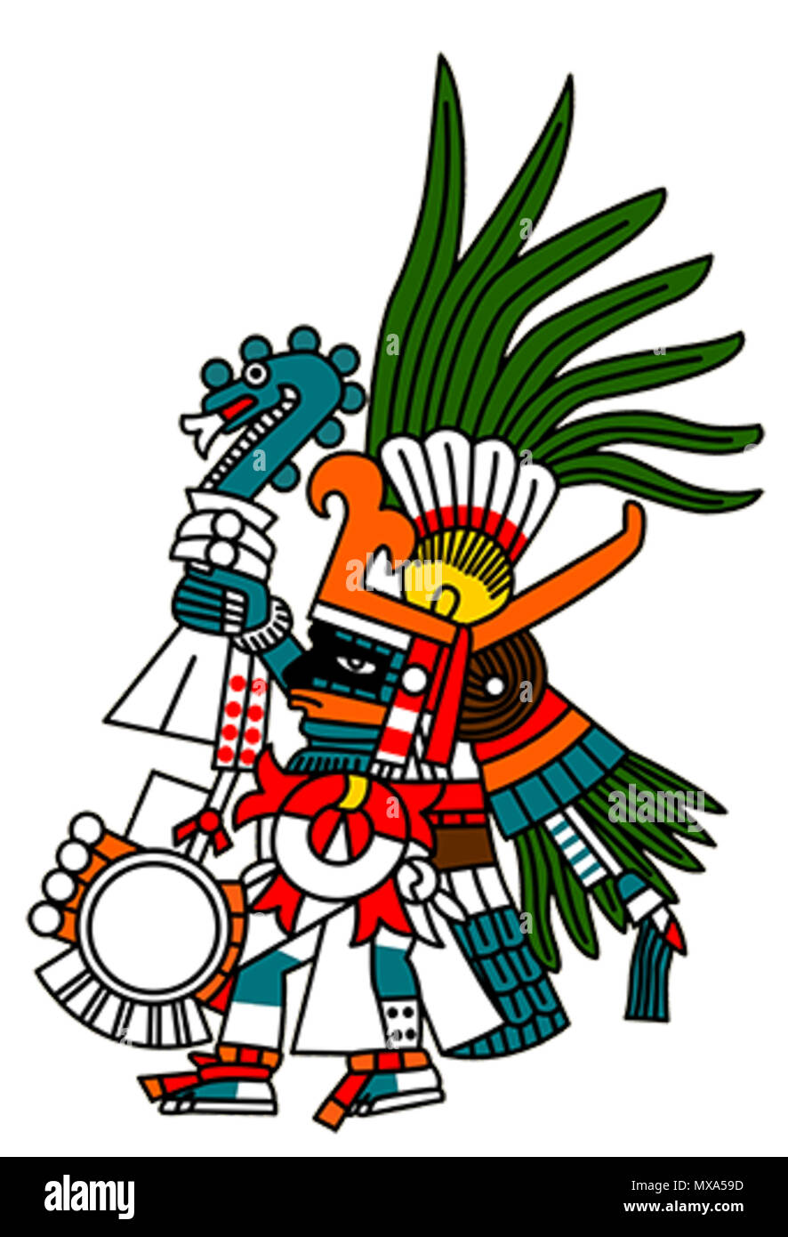 . Inglese: Huitzilopochtli Español: Huitzilopochtli . Precolombiana. Sconosciuto 288 Huitzilopochtli V Foto Stock