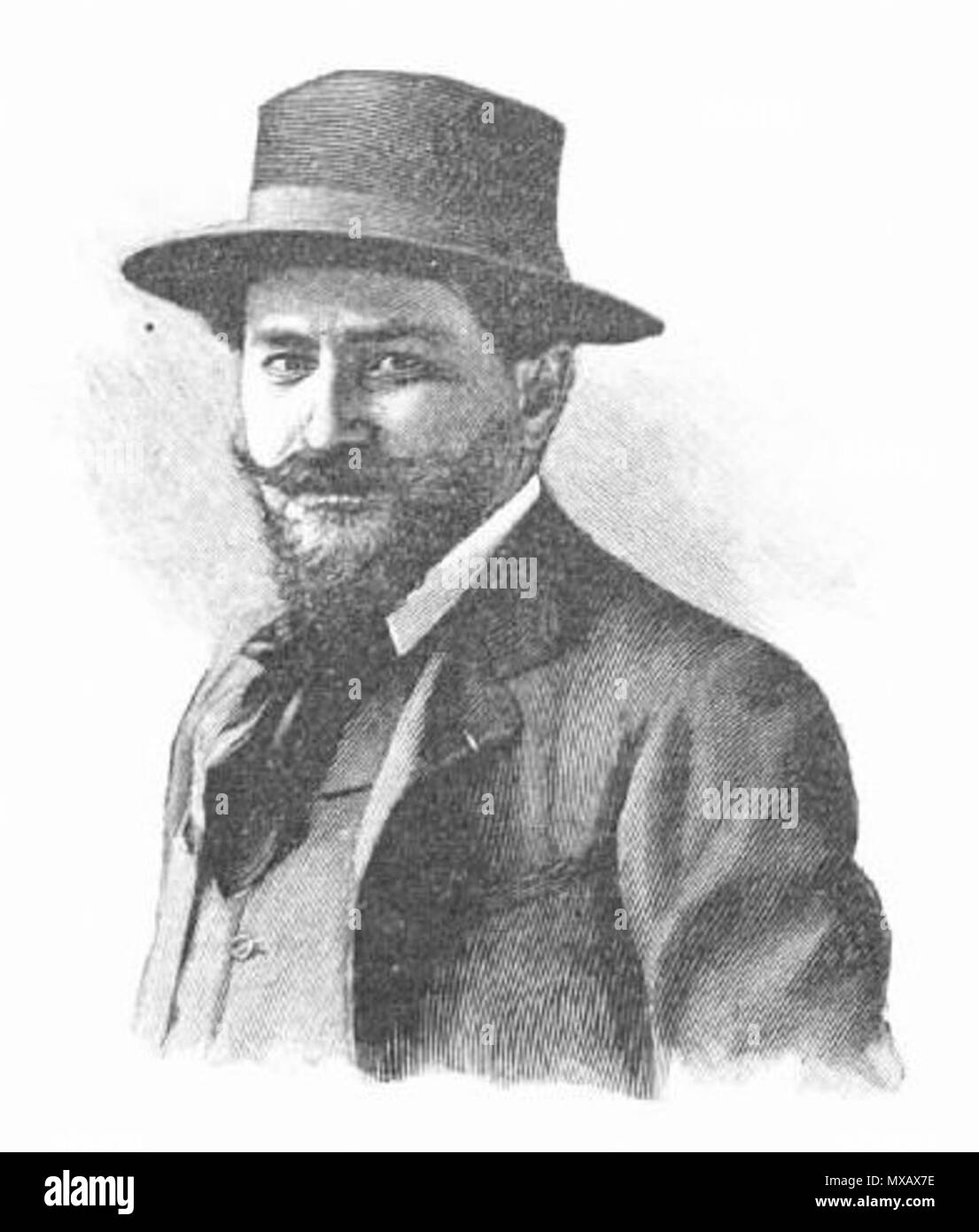 . Français : Portrait du peintre Jules Adler . 1903. dessinateur inconnu 329 Jules Adler Foto Stock