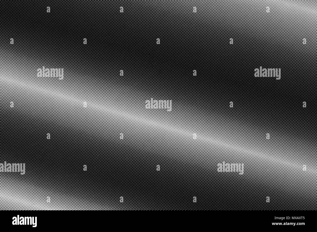 Punteggiato bianco e nero modello halftone background. Elemento di design. Foto Stock