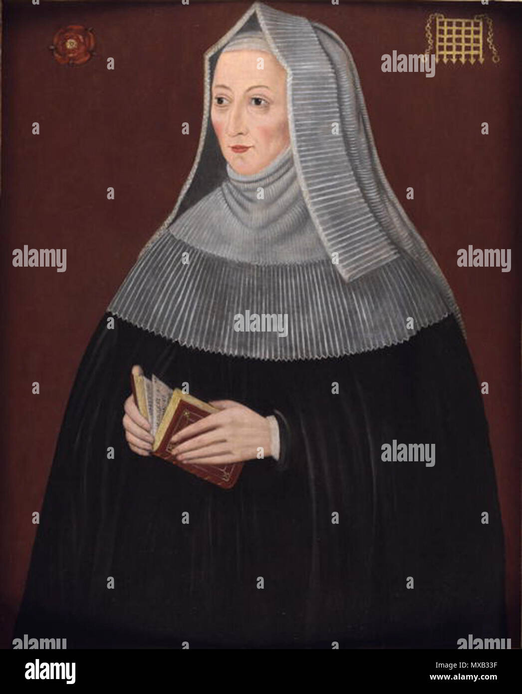 . Ritratto di signora Margaret Beaufort . Il XVI secolo. Anonimo 357 Lady Margaret Beaufort Foto Stock