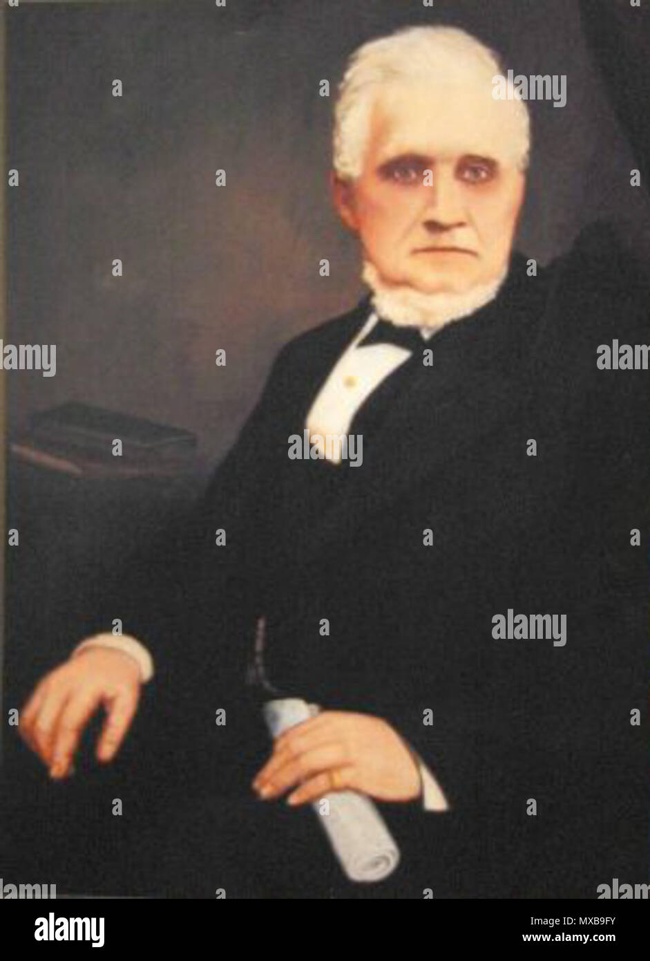 . Inglese: Pittura di John Taylor (Mormone) (1 novembre 1808 - 25 luglio 1887) il terzo presidente della Chiesa di Gesù Cristo dei Santi degli Ultimi Giorni, dal 1880 al 1887. 9 maggio 2006 (originale data di caricamento) sconosciuto. Sconosciuto Il uploader originale era Shamrox a Wikipedia in inglese (file di log). 324 Johntaylor Foto Stock