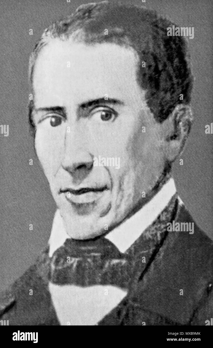 . Español: José Manuel Tirado (1809-1855), diplomático y político peruano. Ministro de Relaciones Exteriores (1852). Il 20 maggio 2012. 324 sconosciuto Jose Manuel Tirado Foto Stock