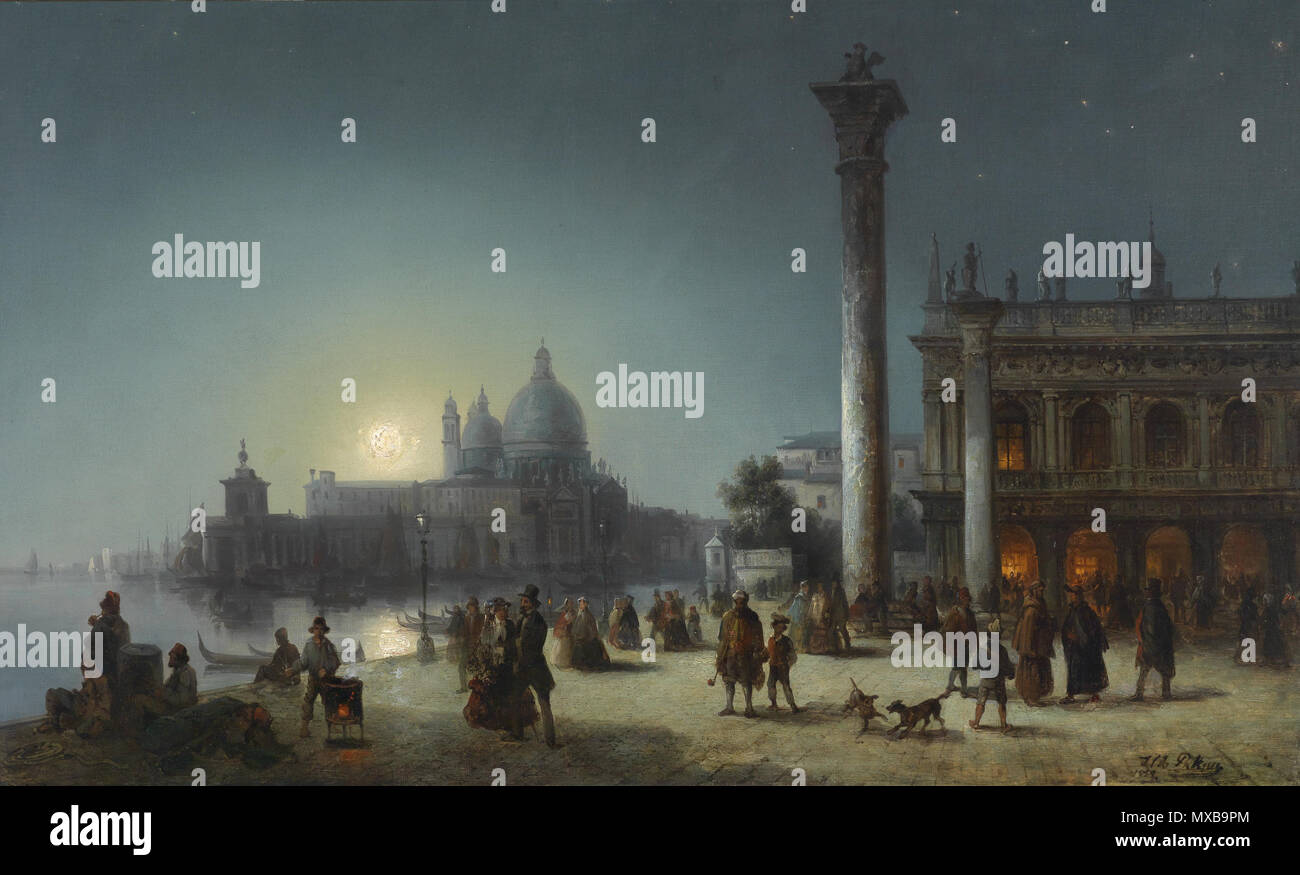 325 Josef Carl Berthold Püttner Markusplatz 1859 Foto Stock