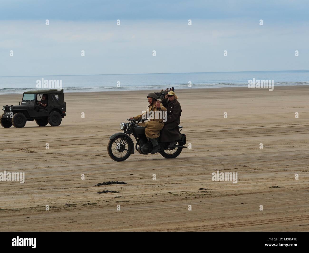 Devon D-giorno settantacinquesimo anniversario Saunton Beach, North Devon, Regno Unito Foto Stock