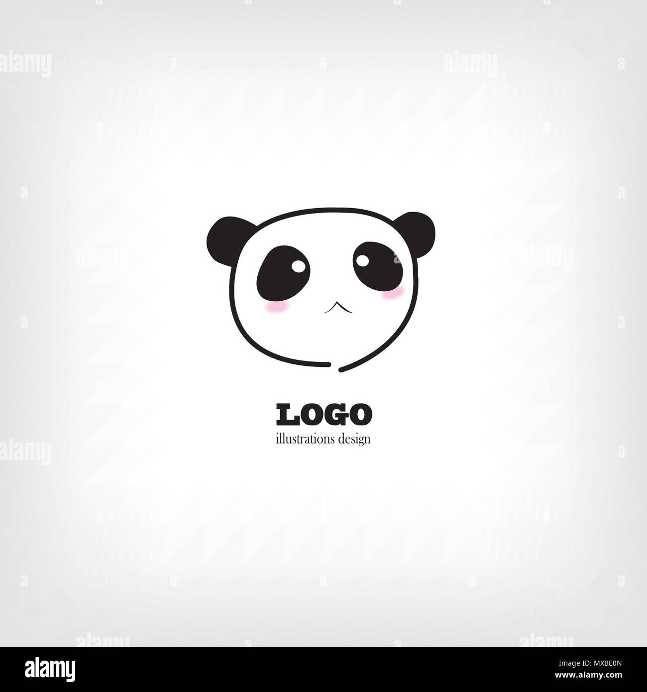 Icona di panda. Orso di bambù icona - Illustrazione Illustrazione Vettoriale
