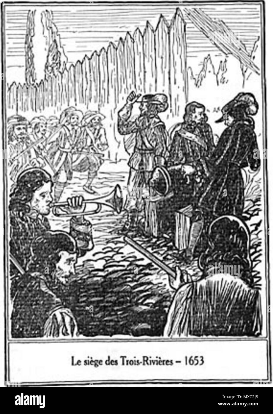 364 Le siège des Trois-Rivières Foto Stock