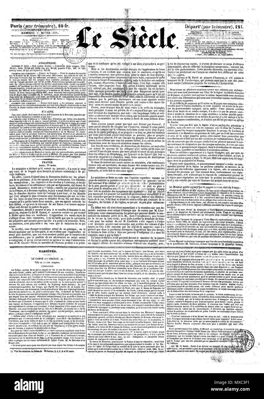 369 LeSiècle11031837 Foto Stock