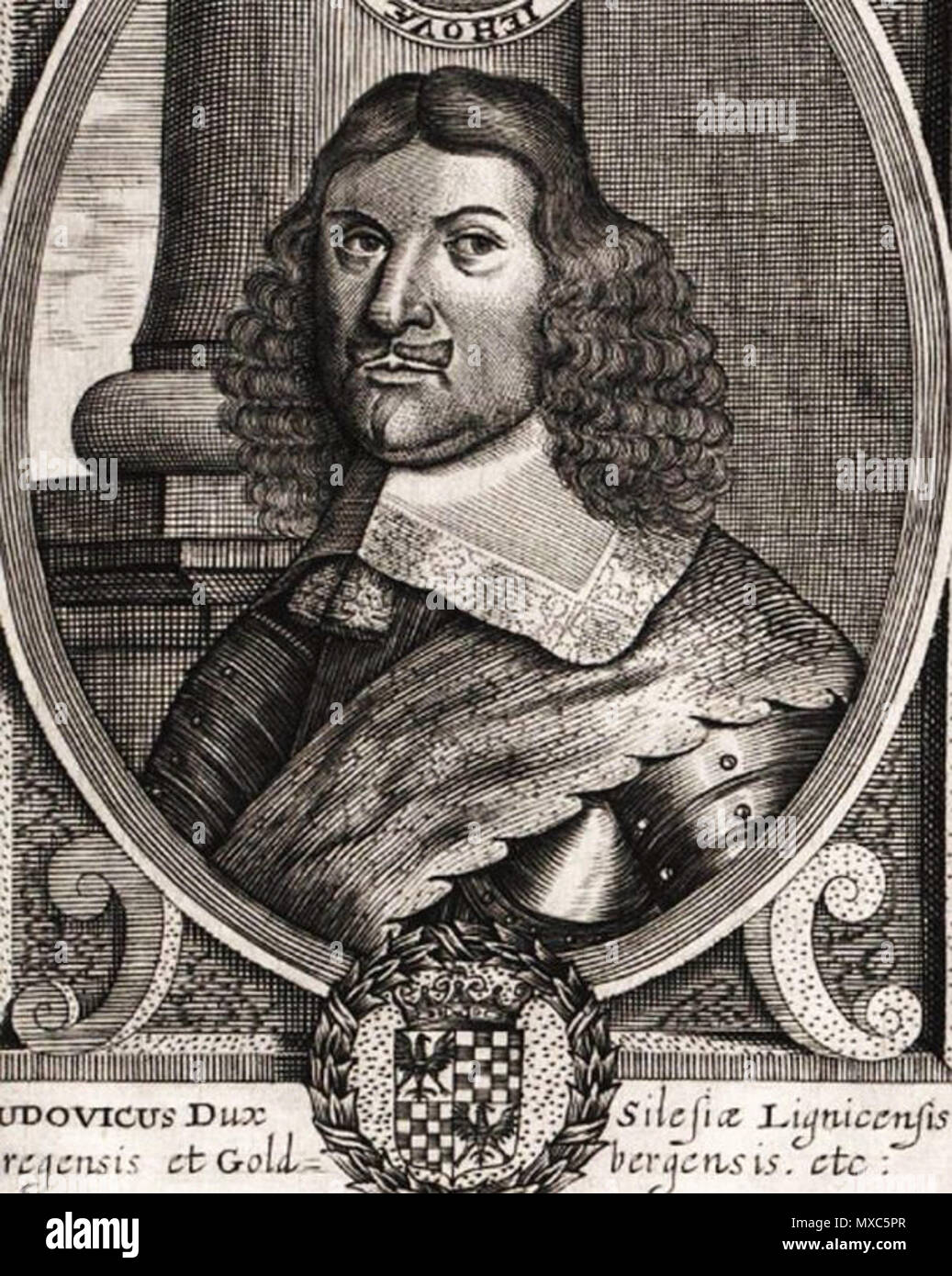 . Polski: Ludwik IV Legnicki (1616-1663), książę śląski z rodu Piastów Deutsch: Ludwig IV. von Liegnitz (1616-1663), Schlesischen Piasten inglese: Louis IV di Legnica (1616-1663), duca di Brzeg . circa 1650. Mathias van Somer (1649-1669) nomi alternativi Mathias van Someren Mathias van Sommern Matthias van Sommeren MVS M. v Sommeren M. V. Somer Matthias von Sommer Descrizione incisore olandese Data di nascita e morte prima 1648 dopo 1672 sede di lavoro Rotterdam, Amsterdam, dopo 1650 Colonia, Norimberga competente controllo : Q46506736 ULAN: 500089086 BNE: XX1022026 RKD: 251832 381 Ludw Foto Stock