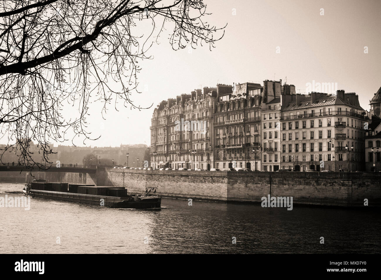 Parigi. Ile Saint Louis. Francia Foto Stock