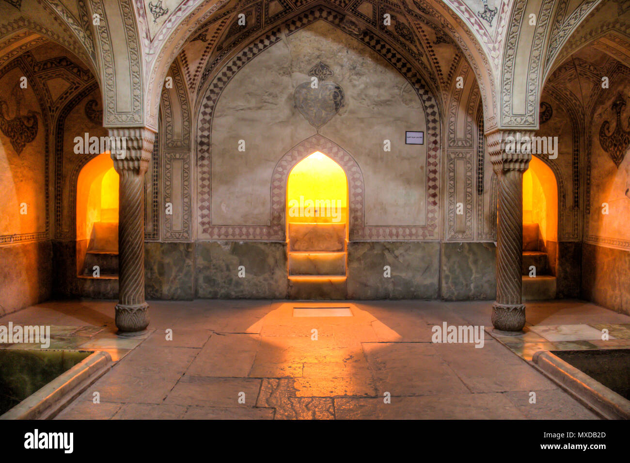 Bath House all'interno di Karim Khan complesse o Zand castello nel centro antico di Shiraz in Iran Foto Stock