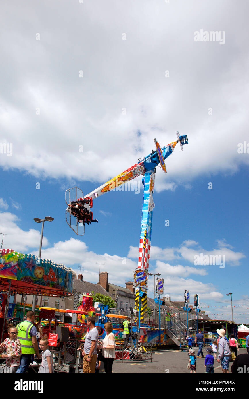 Sky ride a Charrickmacross finfair Foto Stock