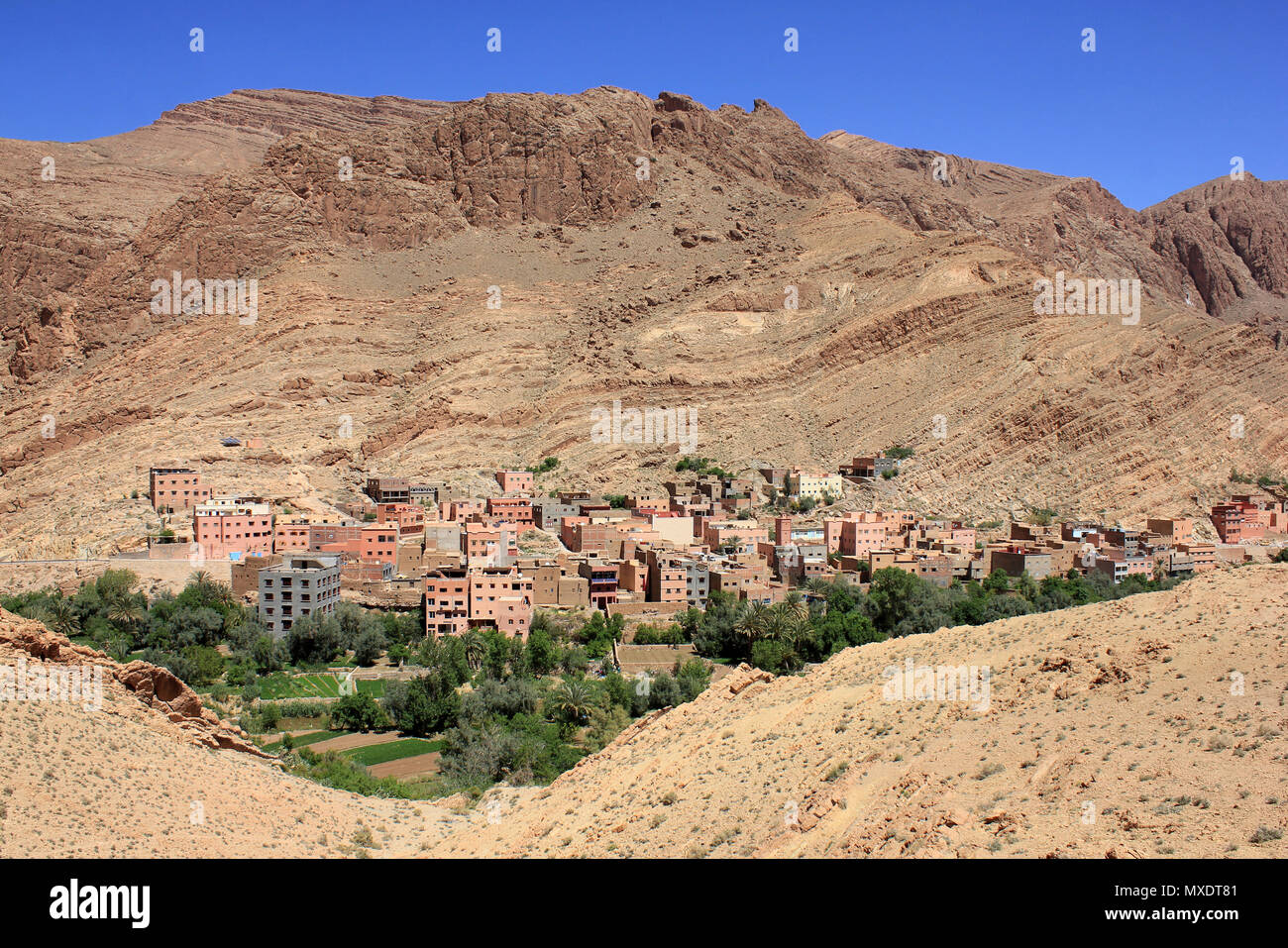 Tinerhir (Tinghir) , Todra Gorge Valley, Marocco Foto Stock