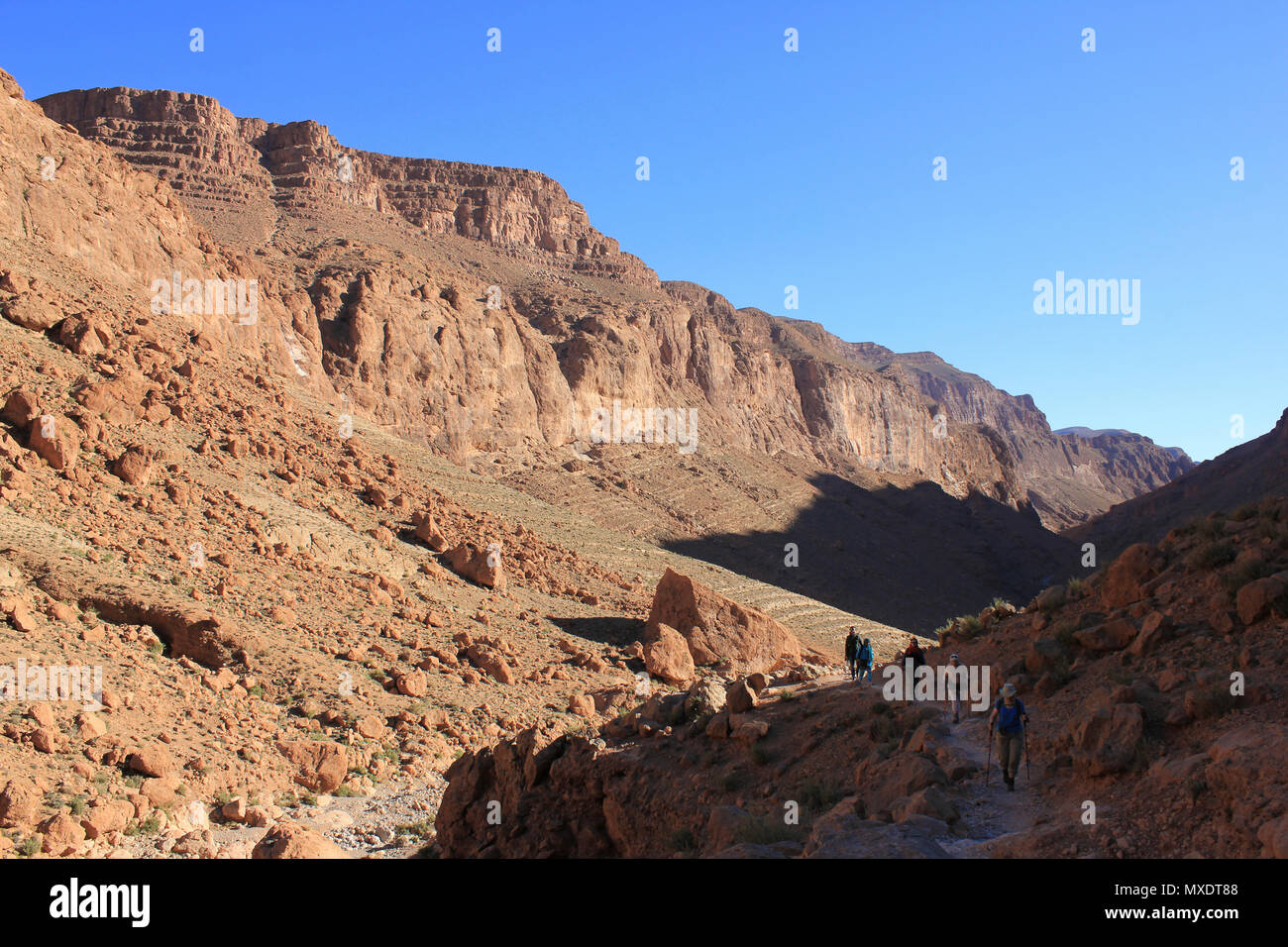 Escursioni nella valle del Todra Marocco Foto Stock