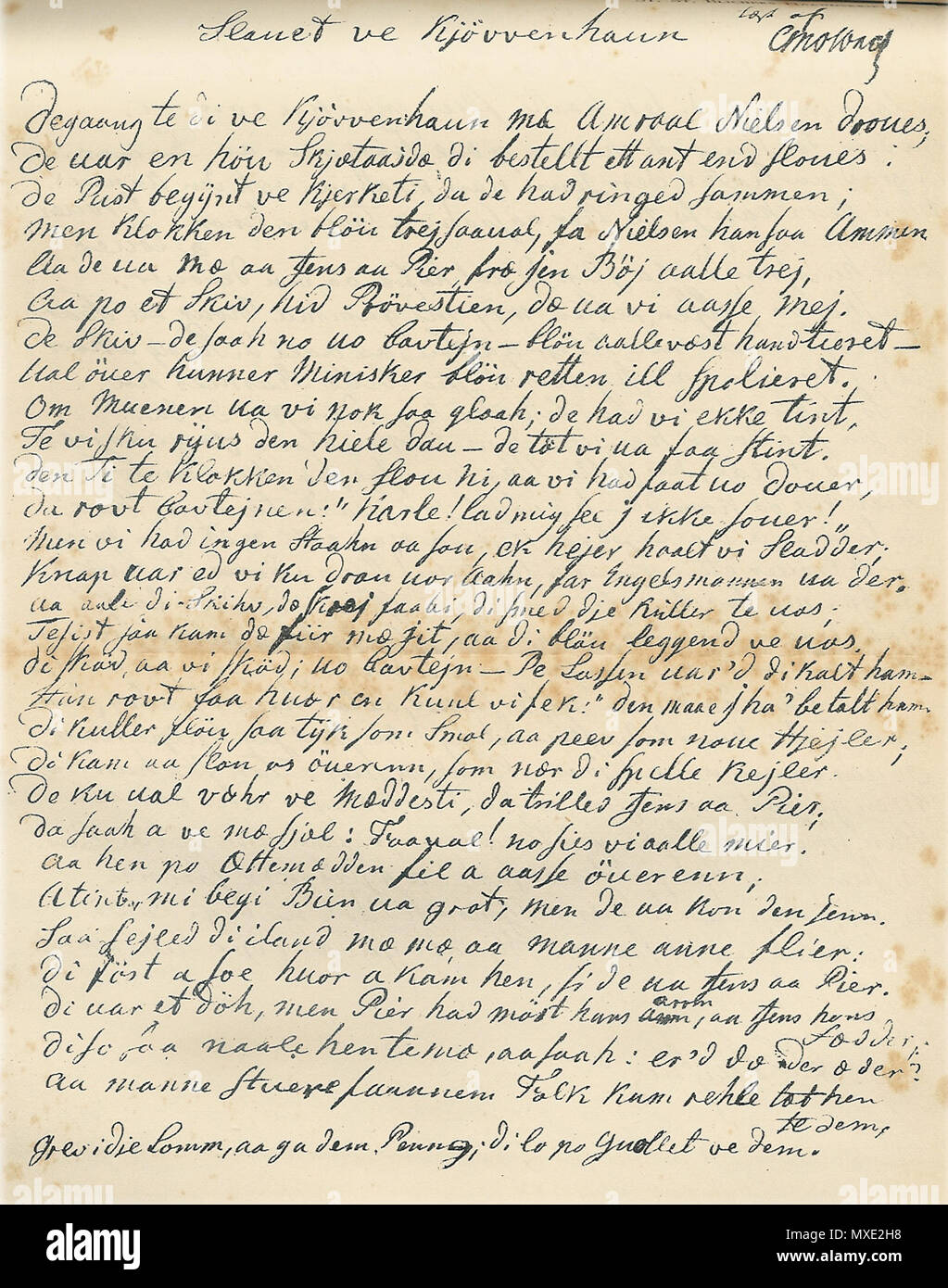 87 Blichers Slauet ve Kjøvvenhaun 1 Foto Stock