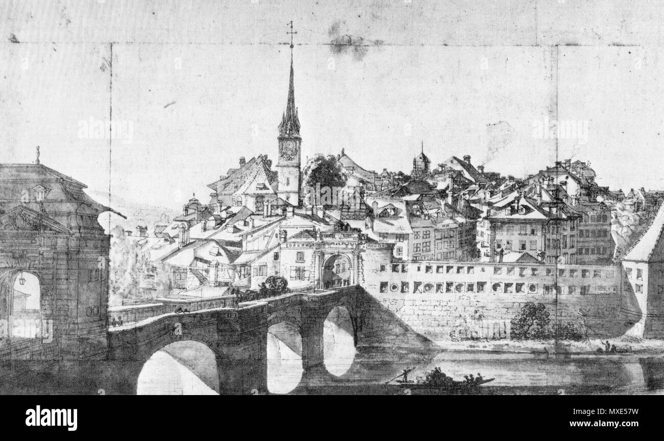 622 Untertorbrücke 1870 Aberli Foto Stock
