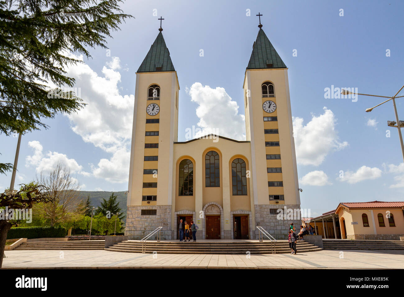 Il Saint James chiesa in Međugorje (o Medjugorje), Federazione di Bosnia ed Erzegovina. Foto Stock