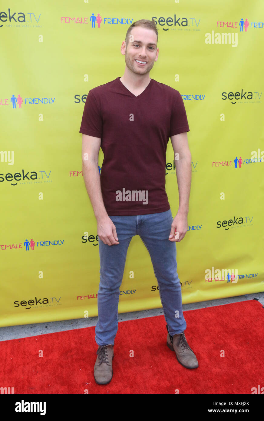 La nuova serie Web " femminile amichevole" Premiere Party - Arrivi con: Mark Atherton dove: Holllywood, California, Stati Uniti quando: 01 maggio 2018 Credit: WENN.com Foto Stock
