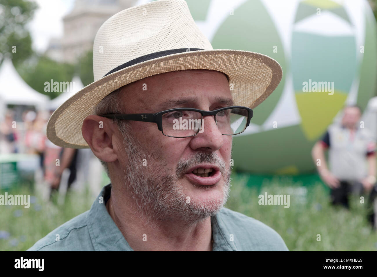 Parigi, Francia. Il 2 giugno, 2018. Seconda edizione di BiodiversiTerre, un 2,5-ettaro impianto creato dall'artista Gad Weil. Foto Stock