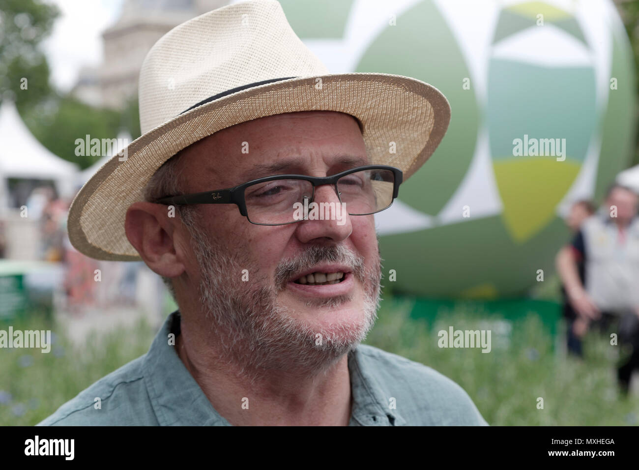 Parigi, Francia. Il 2 giugno, 2018. Seconda edizione di BiodiversiTerre, un 2,5-ettaro impianto creato dall'artista Gad Weil. Foto Stock