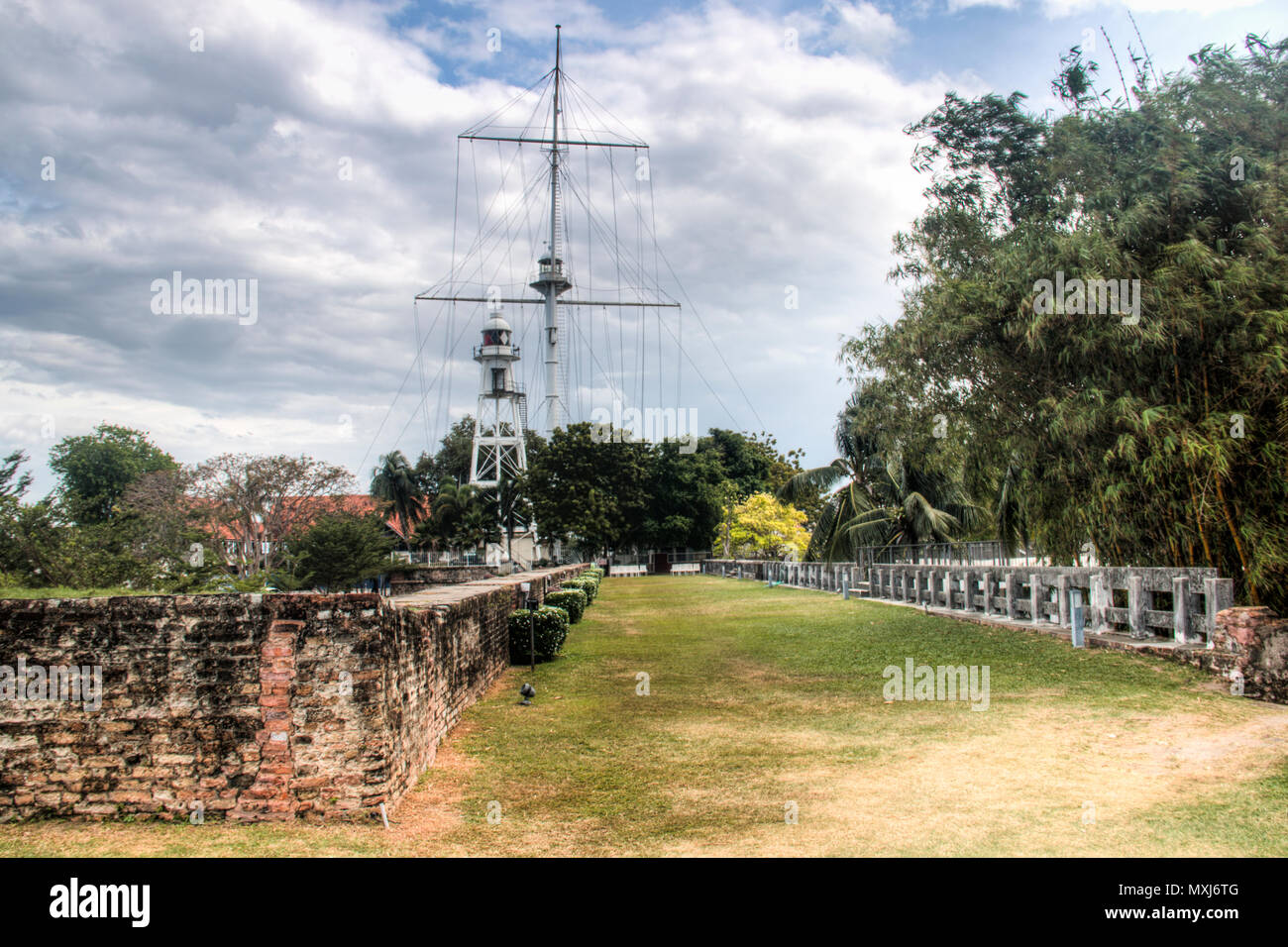 Il Cornwallis fortezza nel centro storico di Georgetown di Penang, Malaysia Foto Stock