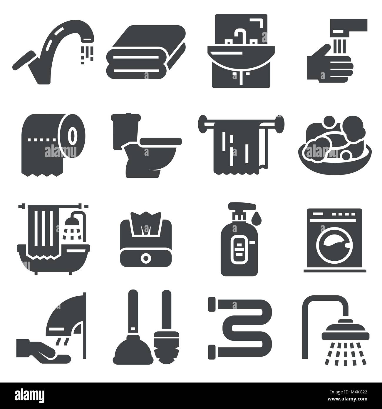 Icona di toilette. Icona del bagno. Restroom icona. Illustrazione  Vettoriale Immagine e Vettoriale - Alamy