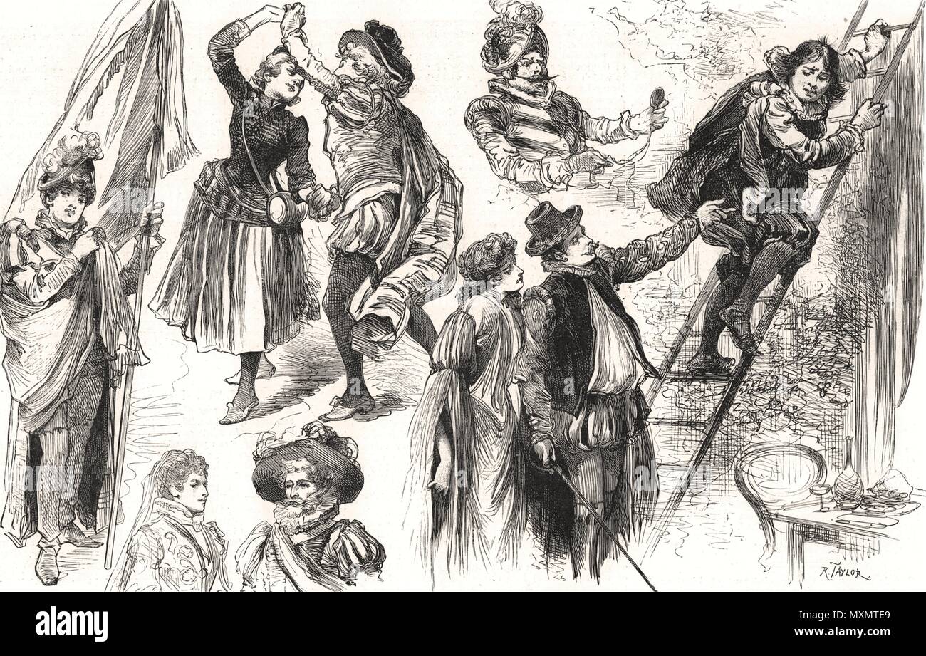 La Planquette Opera comica capitano Teresa, Prince of Wales Theatre. London 1890. Il Illustrated London News Foto Stock